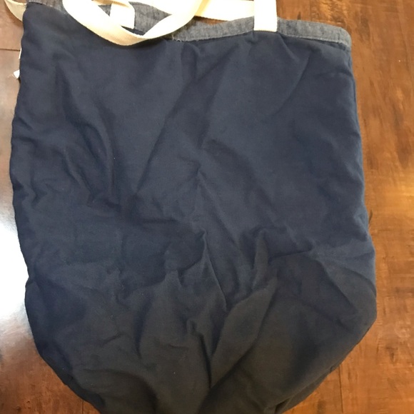 Old Navy Blue denim look Cotton Tote Bag - Picture 6 of 8